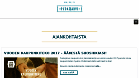 What Pudasjarvi.fi website looked like in 2018 (6 years ago)
