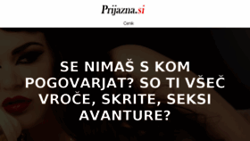 What Prijazna.si website looked like in 2018 (6 years ago)