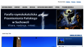 What Parafiasuchowola.pl website looked like in 2018 (6 years ago)