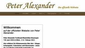 What Peteralexander.de website looked like in 2018 (6 years ago)