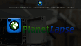 What Planetlapse.com website looked like in 2018 (6 years ago)