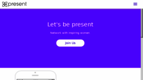 What Present.co website looked like in 2018 (6 years ago)