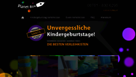 What Planet-box.de website looked like in 2018 (6 years ago)