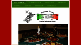 What Pizzeria-la-siesta-feuchtwangen.de website looked like in 2018 (6 years ago)