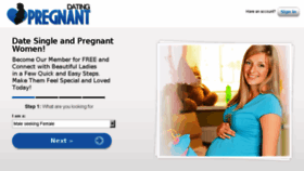 What Pregnantdating.com website looked like in 2018 (6 years ago)