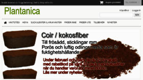 What Plantanica.se website looked like in 2018 (6 years ago)