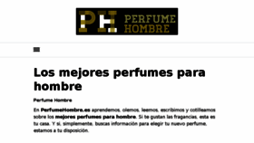 What Perfumehombre.es website looked like in 2018 (6 years ago)