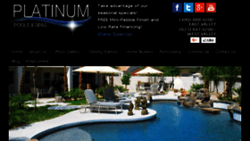 What Platinumpoolsaz.com website looked like in 2018 (6 years ago)