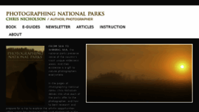 What Photographingnationalparks.com website looked like in 2018 (6 years ago)