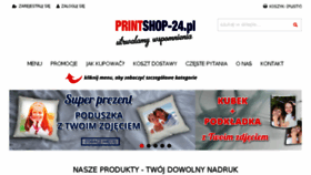 What Printshop-24.pl website looked like in 2018 (6 years ago)