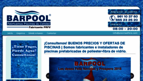 What Piscinasfibra.com website looked like in 2018 (6 years ago)