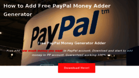 What Paypalmoneyfree.com website looked like in 2018 (6 years ago)