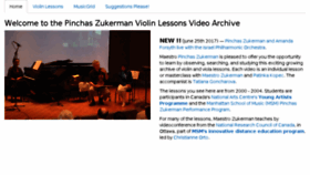 What Pzviolin.com website looked like in 2018 (6 years ago)