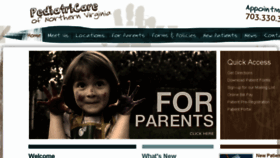 What Pediatricare.com website looked like in 2018 (6 years ago)