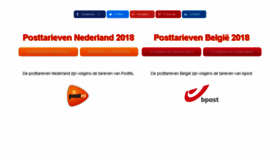 What Posttarieven.eu website looked like in 2018 (6 years ago)