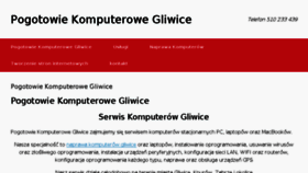 What Pogotowiekomputerowegliwice.pl website looked like in 2018 (6 years ago)