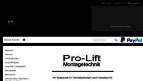 What Pro-lift-montagetechnik.com website looked like in 2018 (6 years ago)