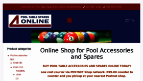 What Pooltablespares.co.za website looked like in 2018 (6 years ago)