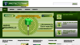 What Protectotank.com.mx website looked like in 2018 (6 years ago)