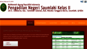 What Pn-saumlaki.go.id website looked like in 2018 (6 years ago)