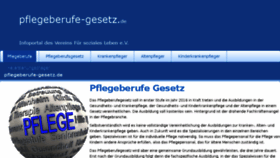 What Pflegeberufe-gesetz.de website looked like in 2018 (6 years ago)