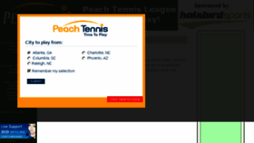What Peachtennis.com website looked like in 2018 (6 years ago)