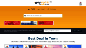 What Pepmytrip.com website looked like in 2018 (6 years ago)