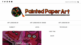 What Paintedpaperart.com website looked like in 2018 (6 years ago)