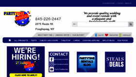 What Partytime-rentals.com website looked like in 2018 (6 years ago)