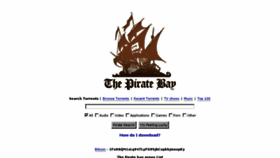 What Piratebays.be website looked like in 2018 (6 years ago)