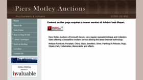 What Piersmotleyauctions.co.uk website looked like in 2018 (7 years ago)