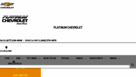 What Platinum-chevrolet.com website looked like in 2018 (6 years ago)