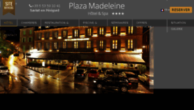 What Plaza-madeleine.com website looked like in 2018 (6 years ago)