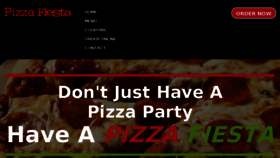 What Pizzafiesta.com website looked like in 2018 (6 years ago)