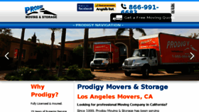 What Prodigymoving.com website looked like in 2018 (6 years ago)
