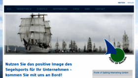 What Pointofsailing.de website looked like in 2018 (6 years ago)