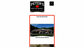 What Peterswestonmarket.com website looked like in 2018 (6 years ago)