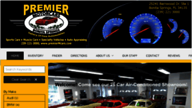 What Premiermcars.com website looked like in 2018 (6 years ago)