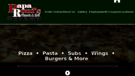 What Paparonisgrill.com website looked like in 2018 (6 years ago)