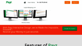 What Payzug.com website looked like in 2018 (6 years ago)