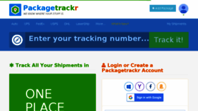What Packagetrackr.com website looked like in 2018 (6 years ago)