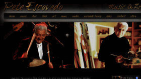 What Peteescovedo.com website looked like in 2018 (6 years ago)