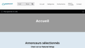 What Parapenteecole.fr website looked like in 2018 (6 years ago)
