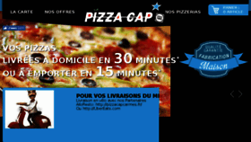What Pizzacap.fr website looked like in 2018 (6 years ago)
