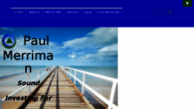What Paulmerriman.com website looked like in 2018 (7 years ago)