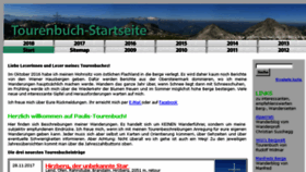 What Paulis-tourenbuch.at website looked like in 2018 (6 years ago)