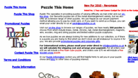 What Puzzlethis.co.uk website looked like in 2018 (6 years ago)