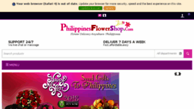 What Philippinesflowershop.com website looked like in 2018 (6 years ago)