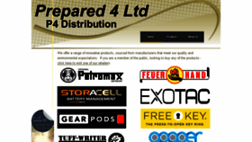 What P4distribution.co.uk website looked like in 2018 (6 years ago)