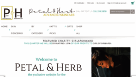 What Petalandherb.com website looked like in 2018 (6 years ago)